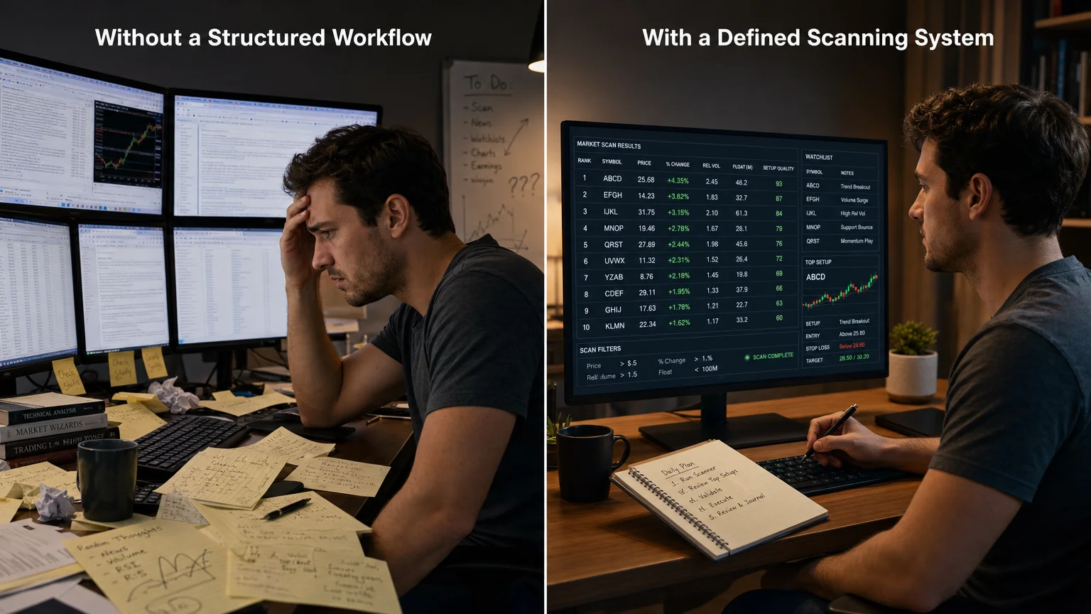 photorealistic before-and-after comparison 16 9 landscape format Left Economics Savvy